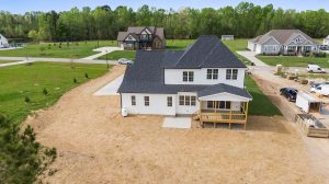 new home construction featuring septic tank systems